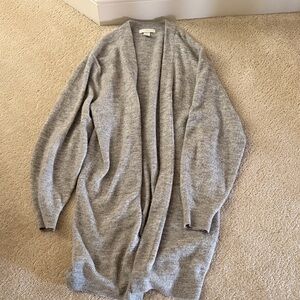 H&M Light Gray Open-Front Women's Cardigan